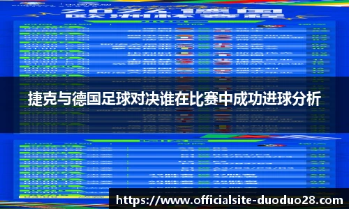 捷克与德国足球对决谁在比赛中成功进球分析